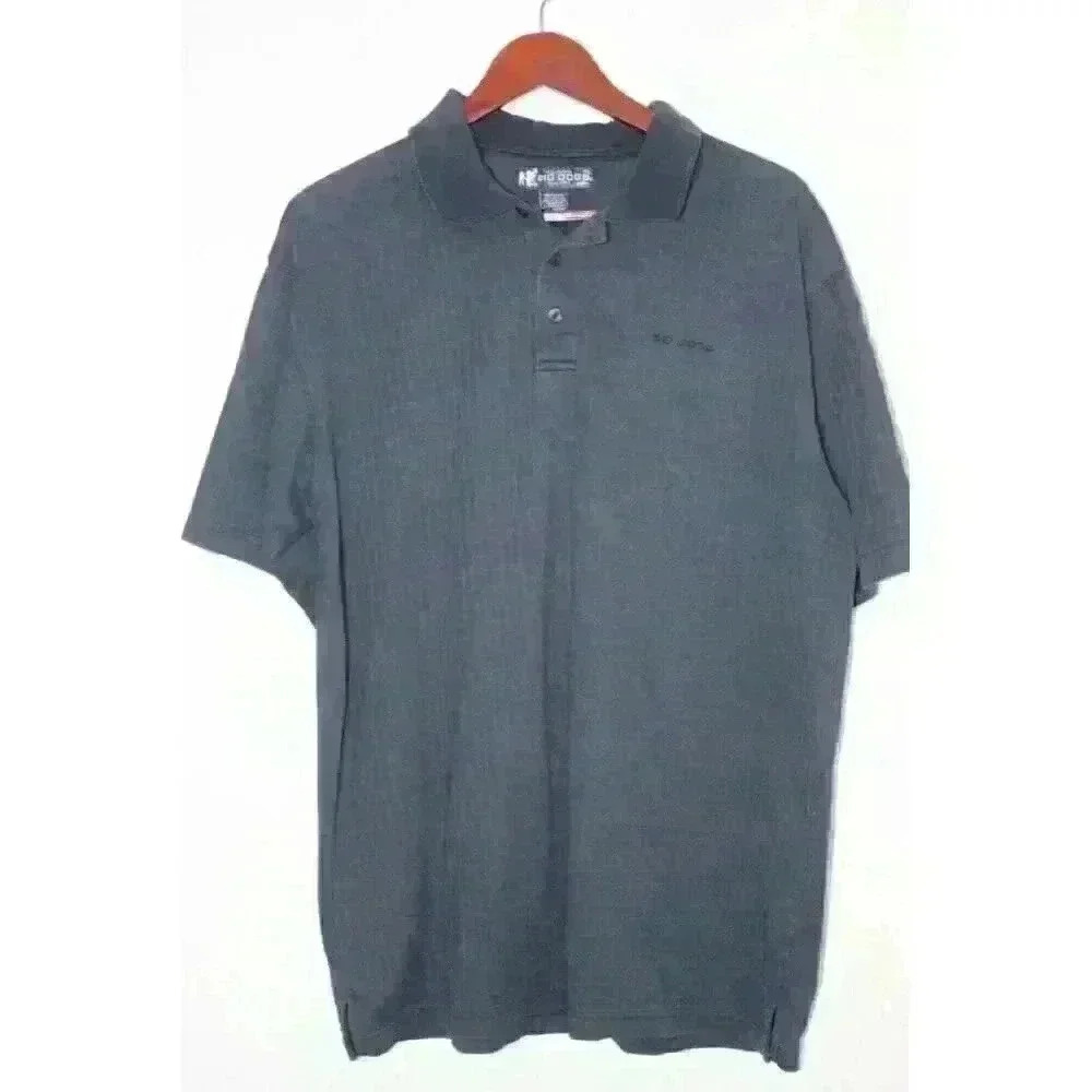 Big Dog Men's Polo Casual Relaxed Fit Sporty Golf Minimalist Blue Shirt Size‎ XL